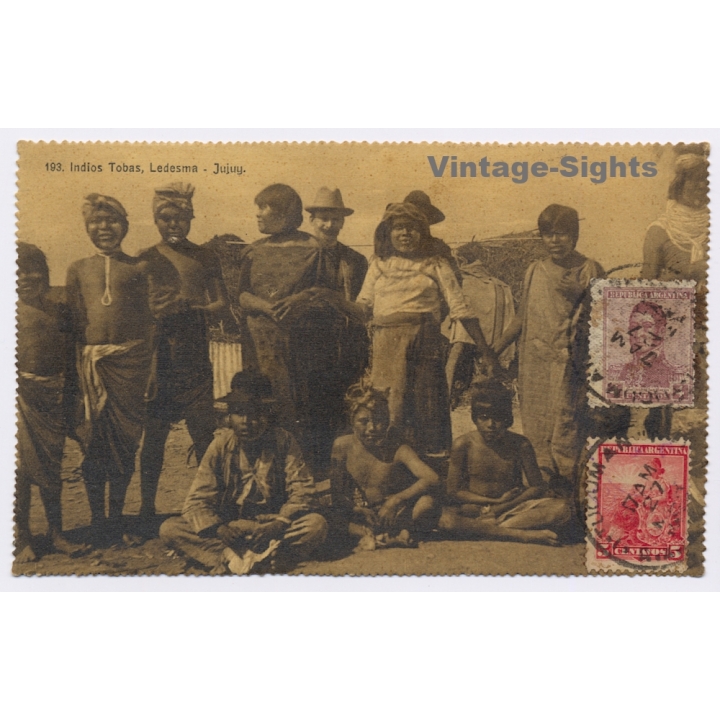 Jujuy / Argentina: Indios Tobas, Ledesma / Natives - Ethnic (Vintage PC 1927)