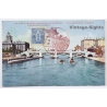 Osaka / Japan: Dam Over Dojima-Gawa - Water City (Vintage PC 1932)