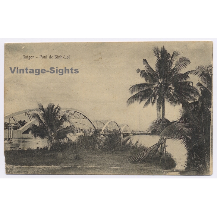 Saigon / Vietnam: Pont de Ninh-Loi  / Railway Bridge (Vintage PC 1911)