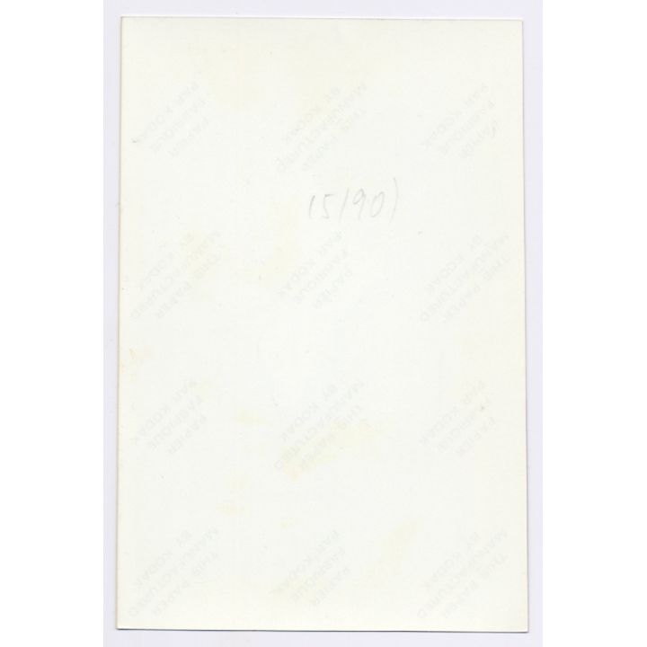 Erotic Study: Slim Nude Female Sitting / Fishnets - Hairy Armpits (Vintage Photo 1990s)