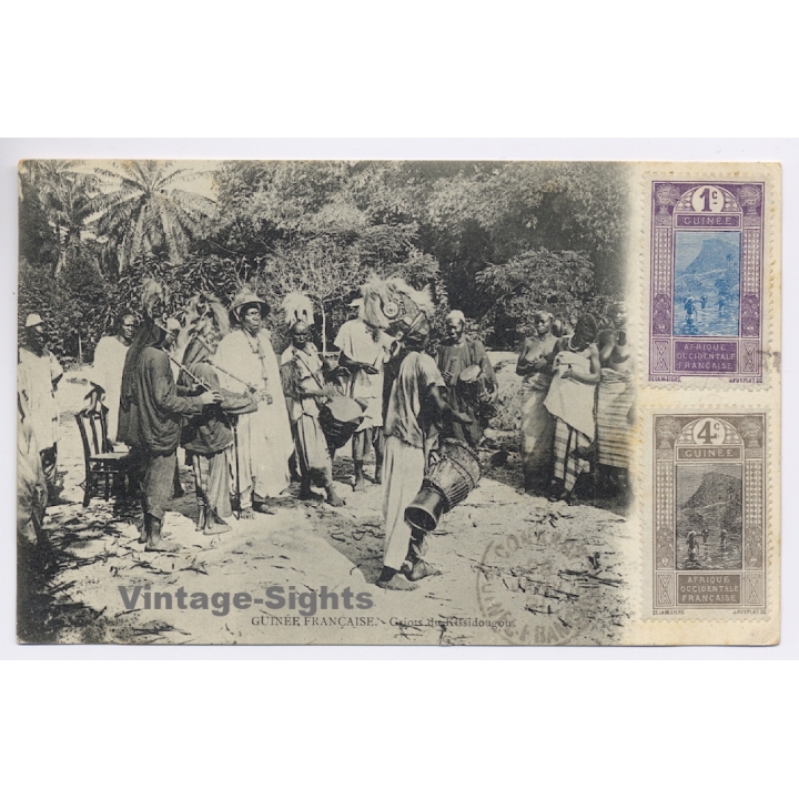 French Guinea: Griots du Kissidougou / Ethnic (Vintage PC 1921)
