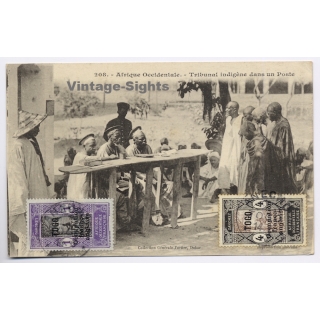 Senegal: Tribual Indigène Dans Un Poste / Ethnic (Vintage PC 1910s/1920s)