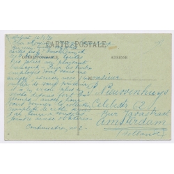 French Protectorate in Morocco: Le Halte en Fôret / Soldats (Vintage PC 1920)