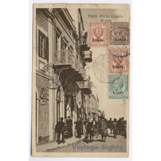 Tripoli / Italian Tripolitania (Libya): Palazzo Al Ponille Del Mare (Vintage PC 1920)