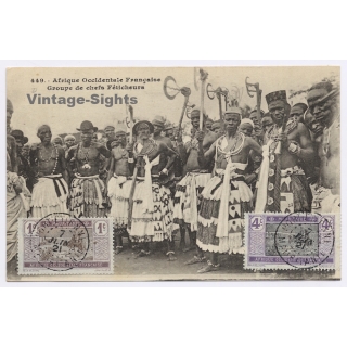Dahomey / Benin: Groups de Chefs Féticheurs / Ethnic (Vintage PC 1921)