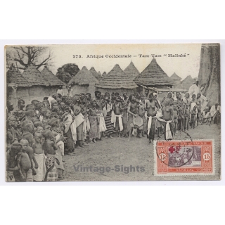 Senegal: Tam-Tam Malinké / Tribal Gathering - Ethnic (Vintage PC 1920)
