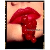 Face Study: Close-up Of Females' Lips With Red Currants *3 (Vintage Diapositive WOLFGANG KLEIN 1980s)