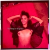 Erotic Study: Natural Dark-Haired Female Flashes Boobs / Tan Lines (Vintage Diapositive KORENJAK 1970s/1980s)