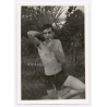 Handsome Muscular Young Man In Swim Trunks / Gay INT (Vintage Photo 1960s)