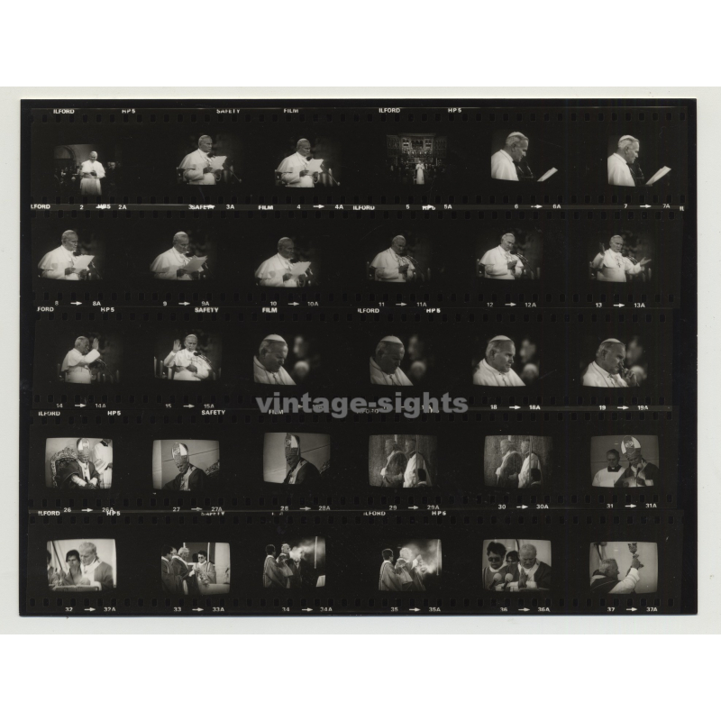 Pope Johannes Paul II In Germany - 1980 (Vintage Contact Print)