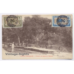 Congo Francaise: Chemin de Lagune à Ekrana (Vintage PC 1920)