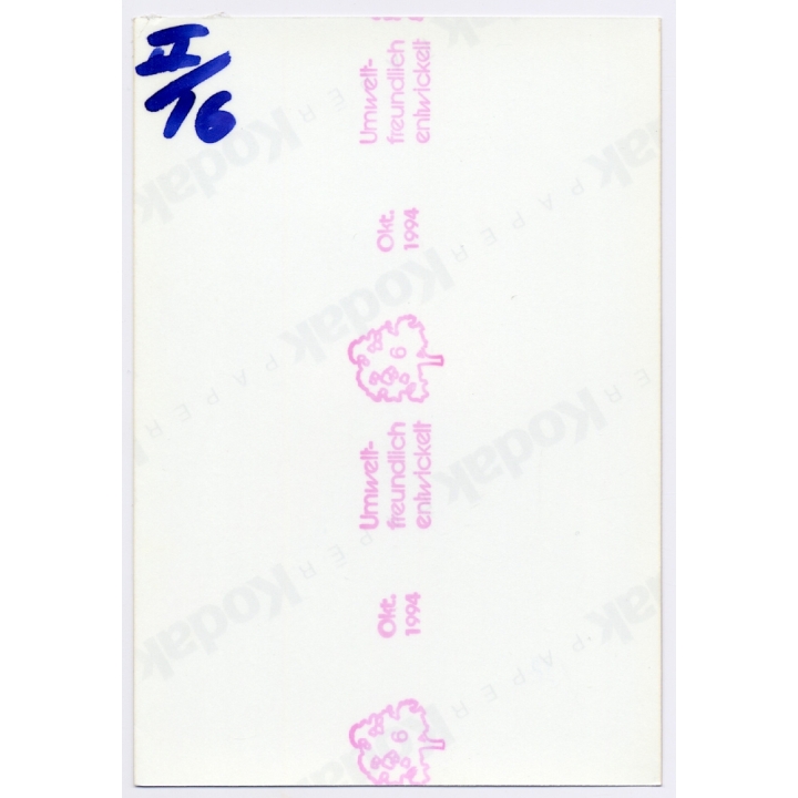 Erotic Study: Rear View Of Natural Blonde Nude Kneeling*1(Vintage Photo 1990s)