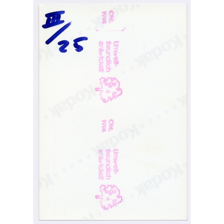 Erotic Study: Rear View Of Natural Blonde Nude Bending Forward (Vintage Photo 1990s)