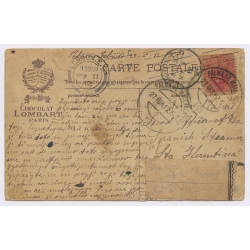 Chocolat Lombart: God Save The King / Coat Of Arms (Vintage PC 1912)