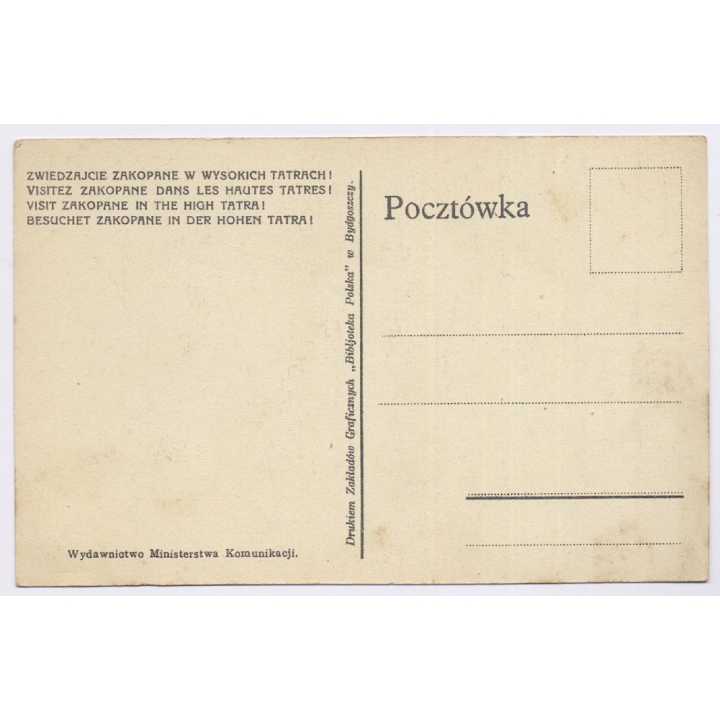 Zakopane / Poland: Shepherd In Traditional Garb - Pipe (Vintage PC 1920s)