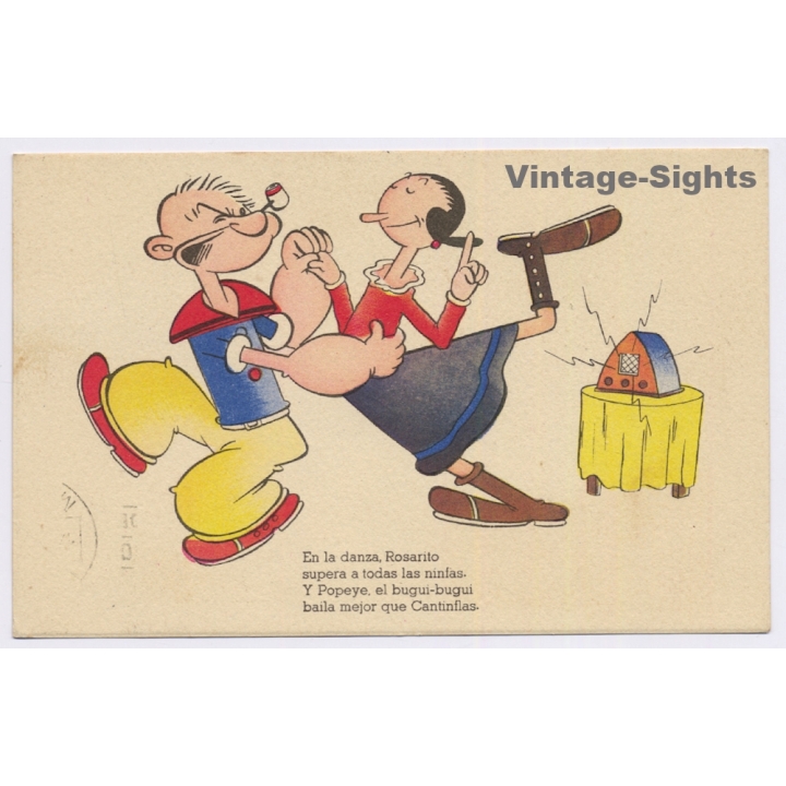 Comic / Cartoon: Popeye & Olivia (Vintage PC 1948)