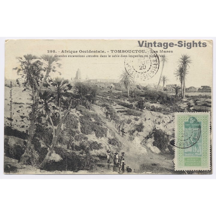Timbuktu - Tombougtou / Mali: Les Mares (Vintage PC 1920)