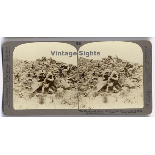 Boer War / South Africa: Warwicks Skirmishing With Boers (Vintage Stereoscopic Photo 1900s)