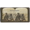 Russo-Japanese War / Manchuria: After The Siege Was Over / Russian Prisoners (Vintage Stereoscopic Photo 1905)