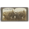 2nd Anglo Boer War / South Africa: British Soldiers At Improvised Bar (Vintage Stereoscopic Photo 1900)