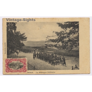 Boma / Belgian Congo: La Musique Militaire / Soldiers - Steamer (Vintage PC ~1920s)