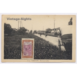 Tamatave / Madagascar: Boulevard Joffre (Vintage PC 1935)