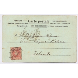 SMS Tegetthoff  / Posted to Mallorca (Vintage PC Litho  1904)