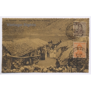 San Pedro de Colalao (Tucumán) / Argentina: Viviendas Criollas (Vintage PC 1905)