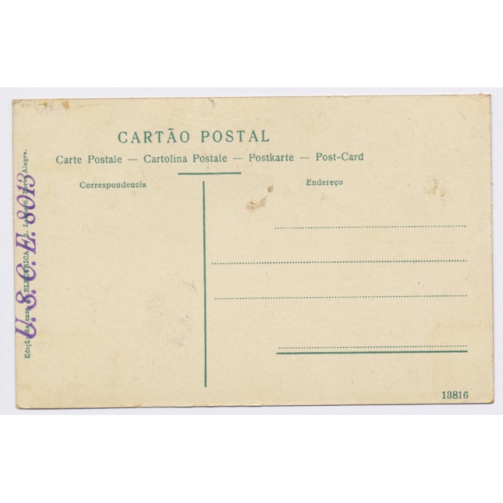 Praça Garibaldi - Porto Alegre / Brazil:: Rowing Regatta (Vintage PC ~1920s)