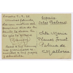 Larache / Morocco: Emabarque de Licenciados / Embarkation of Soldiers (Vintage PC 1928)
