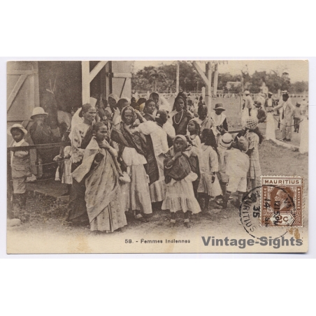 Mauritius: Femmes Indiennes / Indigenous - Ethnic (Vintage PC 1935)