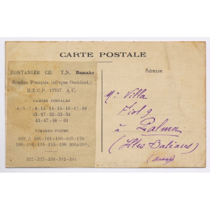 Mali: Danse de Habitants des Cavernes / Ethnic (Vintage PC FORTIER 1923)