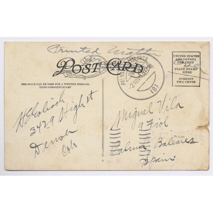 Charles Craig: A Cold Winter Evening / Native Americans On Horses (Vintage PC 1915)