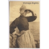 Netherlands: Volendam Girl / Traditional Dutch Garb (Vintage PC)