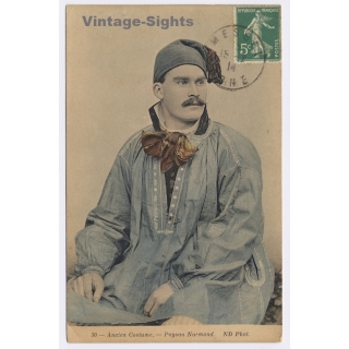 France: Paysan Normand / Ancien Costume (Vintage PC 1914)