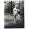 Erotic Study: Cherub Like Blonde Nude In Forest *2 (Vintage Photo GDR 1980s)