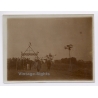 Royal Visit in Congo Belge 1928: Festively Decorated Archway Of Mission (Vintage Photo)