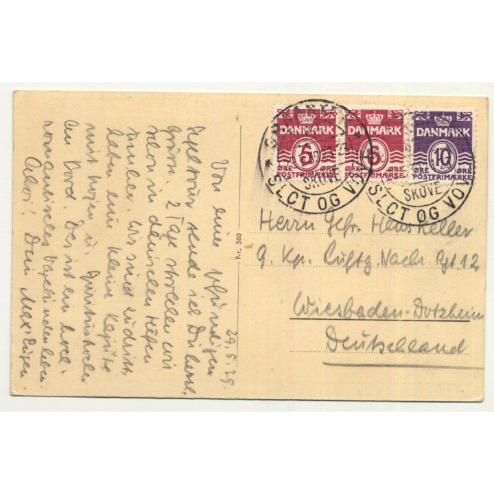 6300 Graasten / Denmark  (Vintage Postcard B/W 1939)