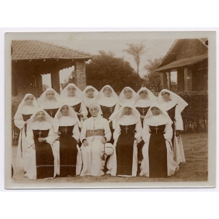 Royal Visit in Congo Belge 1928: Vicar & Missionary Sisters (Vintage Photo)