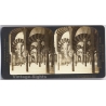 Cordoba / Spain: Arches & Columns in Old Moorish Mosque (Vintage Stereoscopic Photo 1908)