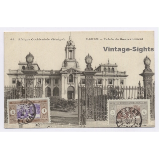 Dakar / Senegal: Palais du Governement (Vintage PC 1921)