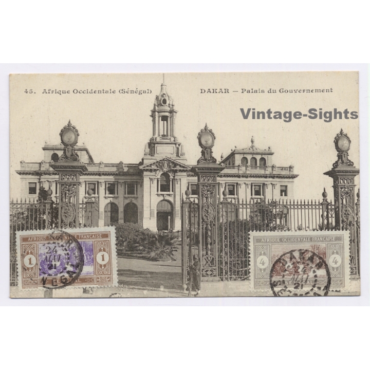 Dakar / Senegal: Palais du Governement (Vintage PC 1921)