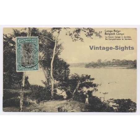 Congo Belge: La Fleuve Congo à Sendwe (Vintage Postal Stationery 1930)