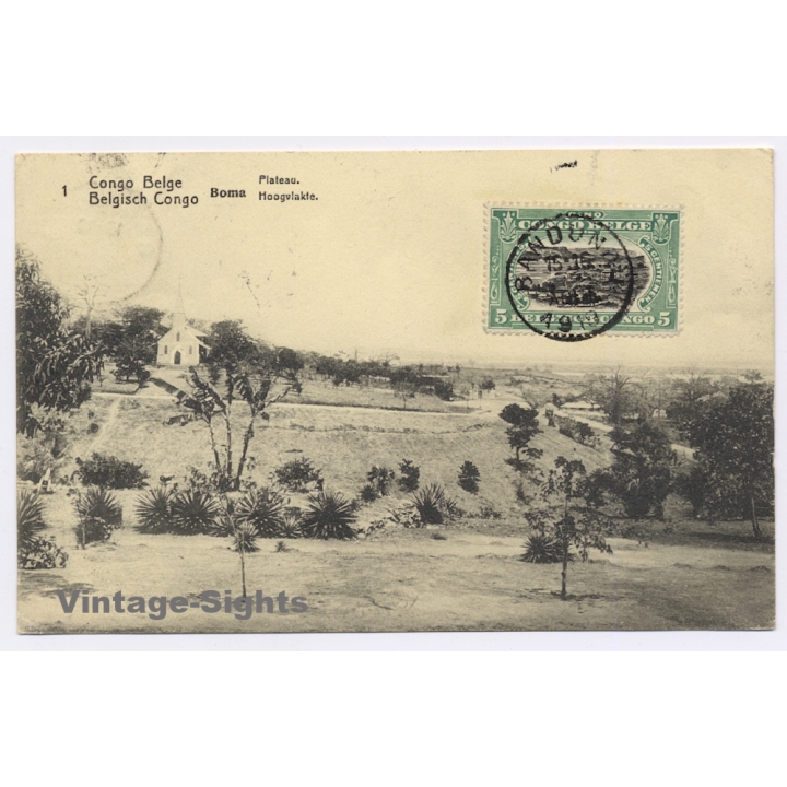 Boma / Congo Belge: Plateau - Steppe (Vintage Postal Stationery 1919)