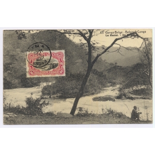 Congo Belge: La Ruzizi - River (Vintage Postal Stationery 1919)