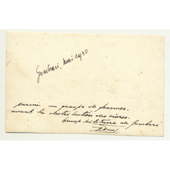 Gombani / Tanzania: Group Of Native Women & Kolonialherr (Vintage Photo Sepia B/W 1930)