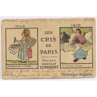 Chocolat Lombart: Les Cris de Paris 1740-1910 (Vintage PC 1911)