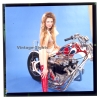 Erotic Study: Racy Blonde Pin-up Girl On Chopper*1 (Vintage Diapositive KORENJAK 1980s)