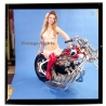 Erotic Study: Racy Blonde Pin-up Girl On Chopper*6 (Vintage Diapositive KORENJAK 1980s)