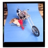 Erotic Study: Racy Blonde Pin-up Girl On Chopper*8 (Vintage Diapositive KORENJAK 1980s)